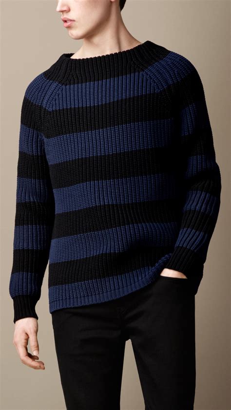 burberry sweater mens striped|vintage men's sweaters Burberry.